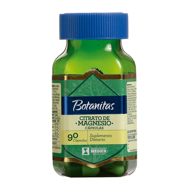 Citrato De Magnesio Botanitas Capsula Frasco X 90