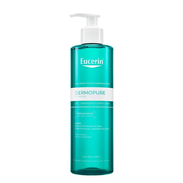 Dermopure Oil Control Eucerin Gel Limpiador Facial Frasco X 400Ml