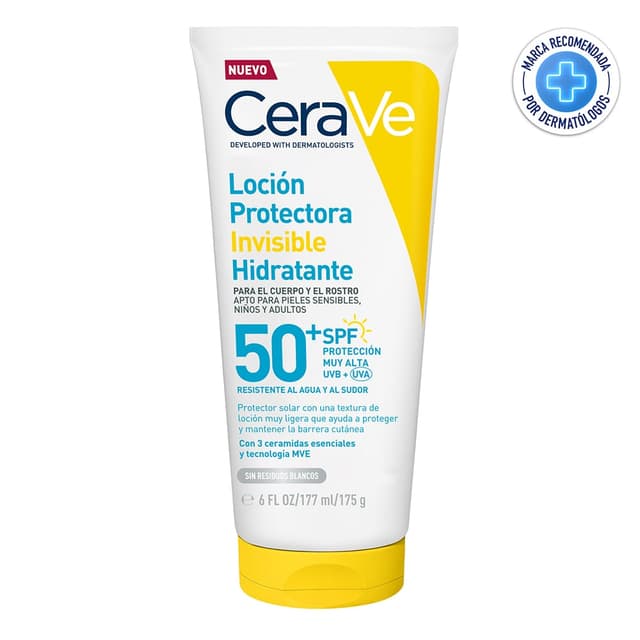 Locion Protectora Cerave Invisible Hidratante 50+ Spf Tub X 177Ml