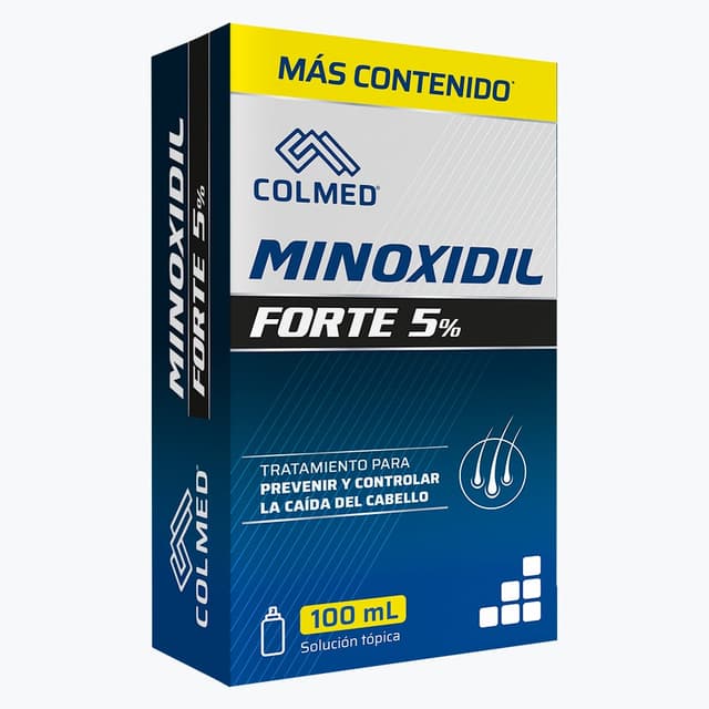 Minoxidil Forte Spray 5% Loción Capilar Frasco X 100Ml
