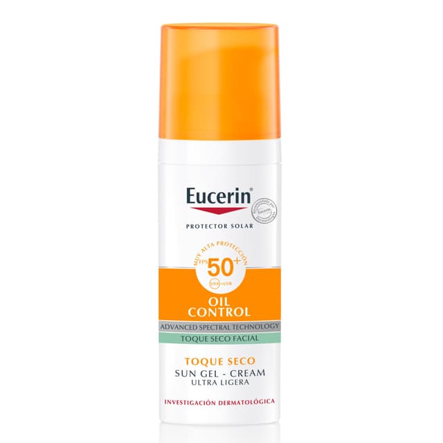 Protector Solar Facial Eucerin Oil Control Anti-Brillo Piel Grasa A Mixta Frasco 50 Ml
