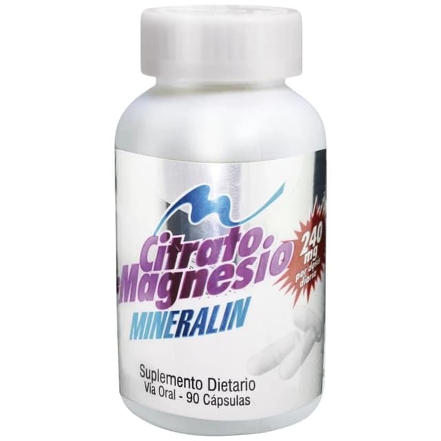 Citrato De Magnesio Mineralin Capsulas Frasco X 90