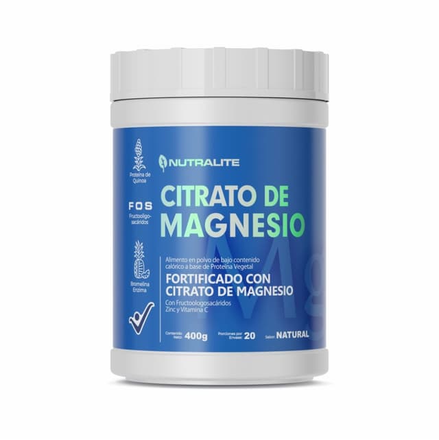 Citrato de magnesio tarro x 400 g Nutralite Tarro x 400 g